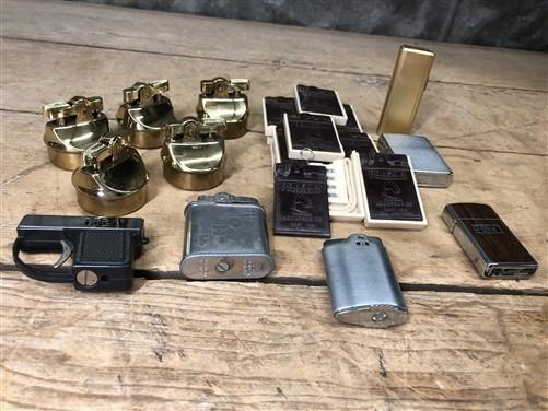 Zippo Ronson Lighters, Accessories, Inserts Pocket Lighters, Vintage Lot