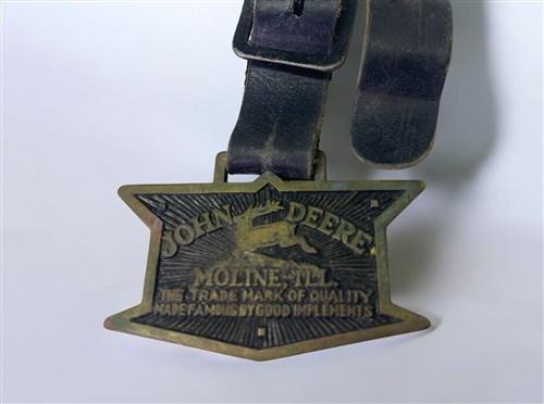 Watch fob - John Deere Pocket Watch Fob, Vintage Brass Burst, Moline Illinois, Advertising by The Old Grainery (accessory,...