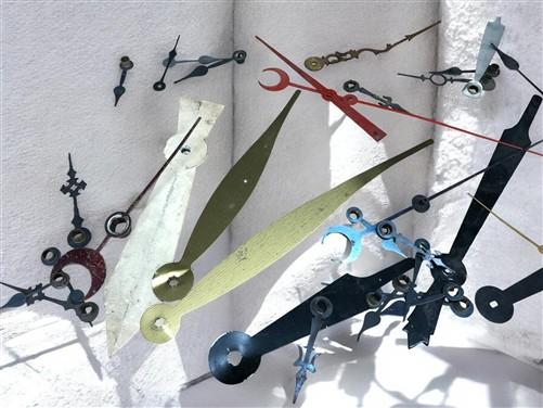 Clock parts - Lot Vintage Clock Hands, Seconds Minutes Hour, Parts/Repair, Steampunk B by The Old Grainery (art, clock han...