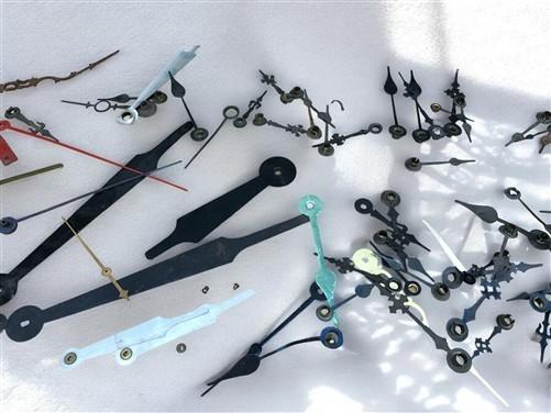 Clock parts - Lot Vintage Clock Hands, Seconds Minutes Hour, Parts/Repair, Steampunk B by The Old Grainery (art, clock han...