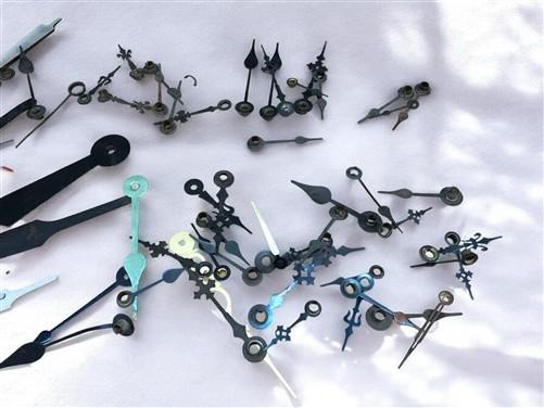 Clock parts - Lot Vintage Clock Hands, Seconds Minutes Hour, Parts/Repair, Steampunk B by The Old Grainery (art, clock han...