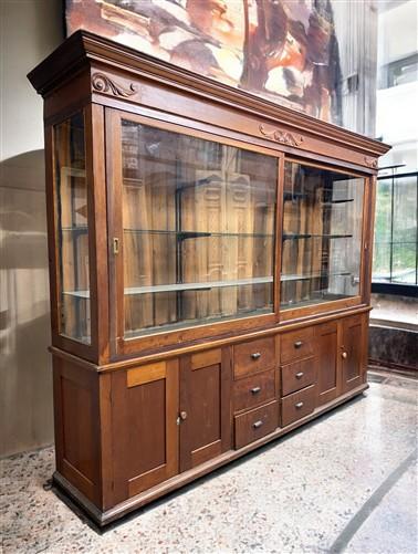 Retail Store Display Cabinet, Vintage 10' Bookcase, Backbar, Display Case, D