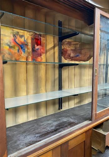 Retail Store Display Cabinet, Vintage 10' Bookcase, Backbar, Display Case, D