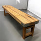 Rustic Folding Bench (72x14.5) Vintage Reclaimed Wood Bench, Farmhouse Seat A110