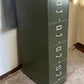 Shaw-Walker Filing Cabinet, Vintage Metal 4 Drawer Green File Cabinet Industrial
