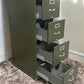 Shaw-Walker Filing Cabinet, Vintage Metal 4 Drawer Green File Cabinet Industrial