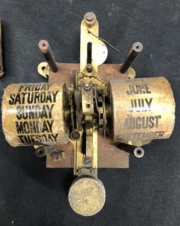 Seth Thomas Calendar Clock, Double Dial Day Month Display, Replacement Parts,