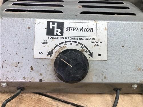 Soldering machine - HR Superior Soldering Machine No 42-553, Vintage Industrial Jewelry Dental Tool, by The Old Grainery (...