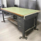 Drafting Table - Industrial Drafting Table, Vintage Hamilton 7' Drafting Work Table with Drawers by The Old Grainery (arch...