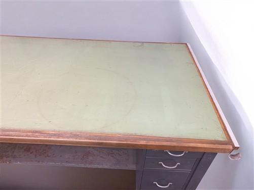 Drafting Table - Industrial Drafting Table, Vintage Hamilton 7' Drafting Work Table with Drawers by The Old Grainery (arch...
