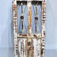 Windows - White Rectangular Metal Wood Window, Distressed Architectural Rustic Decor A by The Old Grainery (decor, distres...