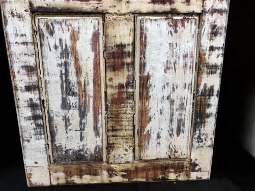 Windows - White Rectangular Metal Wood Window, Distressed Architectural Rustic Decor A by The Old Grainery (decor, distres...