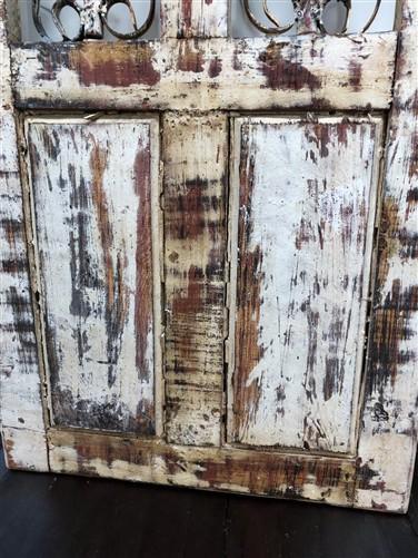 Windows - White Rectangular Metal Wood Window, Distressed Architectural Rustic Decor A by The Old Grainery (decor, distres...