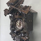 Clock - German Cuckoo Clock, Vintage Black Forest Clock, Carved Wood Deer Hunter Clock by The Old Grainery (alpine decor,...