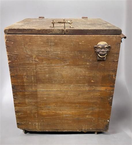 Cooler - Antique Wooden Ice Chest, Ice Box, Galvanized Liner, Farmhouse Primitive Decor by The Old Grainery (Chest Cooler,...