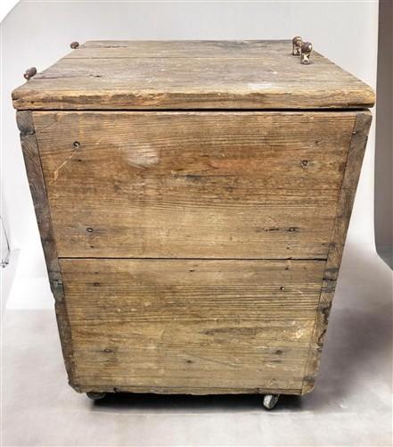 Cooler - Antique Wooden Ice Chest, Ice Box, Galvanized Liner, Farmhouse Primitive Decor by The Old Grainery (Chest Cooler,...