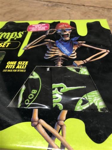 R.L Stine Goosebumps Book & Boxer Set, Sealed NIB NOS Glow in Dark Collector Set