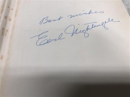 Book - 1969 This Is Earl Nightingale, Signed Copy, Vintage Hardcover with Dust Jacket by The Old Grainery (1969, collectib...
