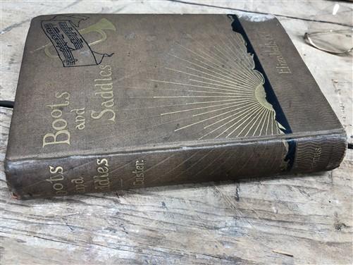 1885 Boots & Saddles Gen George A Custer Antique Historical Hardback Indian Wars