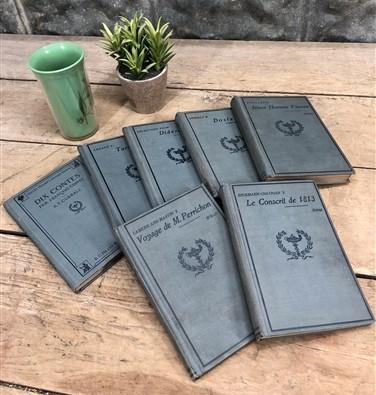 1895-1910 Heaths Modern Language Series French, 7 Antique Hardback French Texts