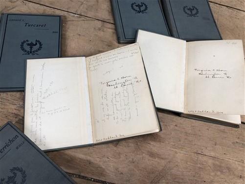 1895-1910 Heaths Modern Language Series French, 7 Antique Hardback French Texts