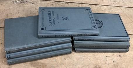 1895-1910 Heaths Modern Language Series French, 7 Antique Hardback French Texts