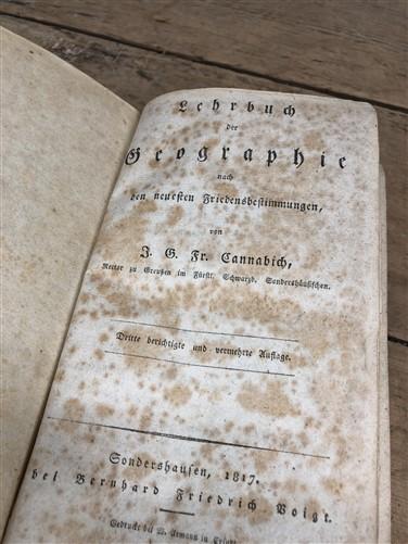 Antique Book - 1817 Lehrbuch Der Geographie by Cannabich, German European Geography Text by The Old Grainery (1817, Adults...