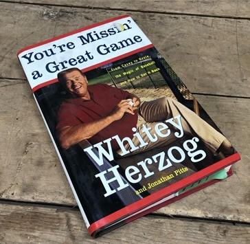 Book - 1999 Whitey Herzog You're Missin a Great Game Signed Copy, Hardcover Dust Jacket by The Old Grainery (1999, autogra...