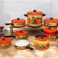 Cookware Set - 13 pc Holt Howard "Fruit Festival" Cookware Set, Vintage Enamel Cookware, MCM by The Old Grainery (1960s co...