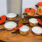 Cookware Set - 13 pc Holt Howard "Fruit Festival" Cookware Set, Vintage Enamel Cookware, MCM by The Old Grainery (1960s co...
