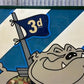 Military Sign - 3rd Infantry Division Bulldog Sign (38.5x38.5) Military Unit Wall Art Display by The Old Grainery (army gi...