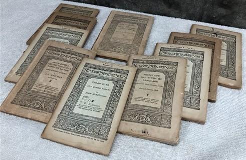 Book collection - Riverside Literature Series 10 Booklets, Irving Longfellow Tennyson Whittier by The Old Grainery (Adults...