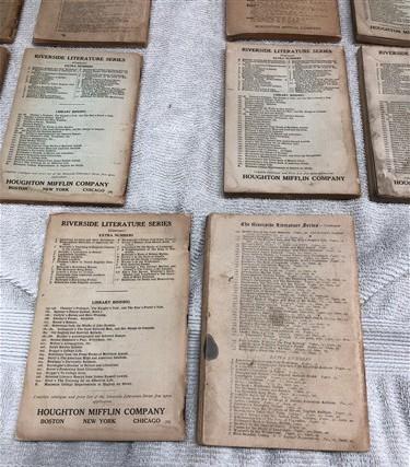 Book collection - Riverside Literature Series 10 Booklets, Irving Longfellow Tennyson Whittier by The Old Grainery (Adults...