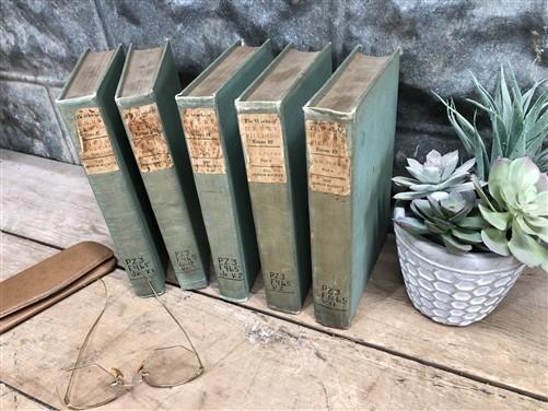 1903 Henry Fielding, 5 Volumes, Antique Hardback, Duplicate Copies Vol I, II