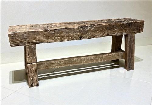 Bench - 48" Rustic Log Bench, Vintage Reclaimed Wood Bench, Farmhouse Decor Cabin Seat N by The Old Grainery (48 in, Adult...