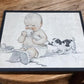 Charles Twelvetrees The Five Senses Illustration Art 1917, Vintage Baby Art