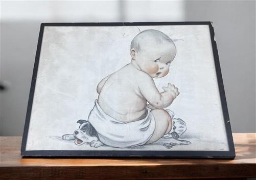 Charles Twelvetrees The Five Senses Illustration Art 1917, Vintage Baby Art