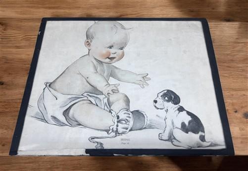 Charles Twelvetrees The Five Senses Illustration Art 1917, Vintage Baby Art