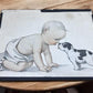 Charles Twelvetrees The Five Senses Illustration Art 1917, Vintage Baby Art