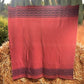 Mexican Wool Blanket w/ Greek Key Design, Vintage Southwestern Woven Textile