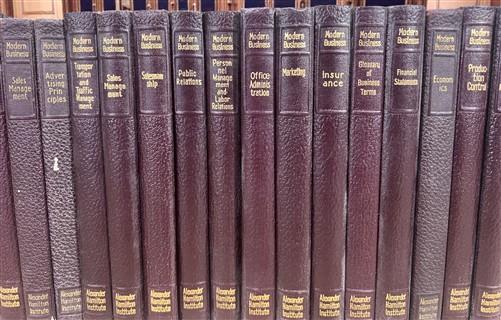 Modern Business Alexander Hamilton Institute 25 Vol 1962-1963 Leather Set A