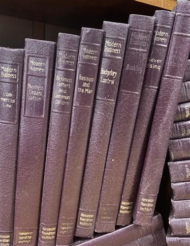 Book - Modern Business Alexander Hamilton Institute 23 Vol 196-1968 Leather Set B by The Old Grainery (1960s book collecti...