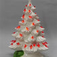 lighted table top christmas tree - Ceramic Light Up Christmas Tree, 16 Inch White w/ Red Birds Holiday Decor by The Old Gr...