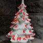 lighted table top christmas tree - Ceramic Light Up Christmas Tree, 16 Inch White w/ Red Birds Holiday Decor by The Old Gr...