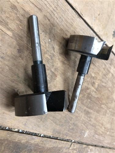 Router bits - Forstner Bit Set, 1/4"-2" Woodworking Router Bits by 1/8" in Original Wood Case by The Old Grainery (bit set...