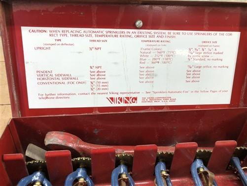 Sprinkler heads - Viking Fire Sprinkler Heads, Vintage Rasco 701A Model G286F 141C Replacements by The Old Grainery (701A,...