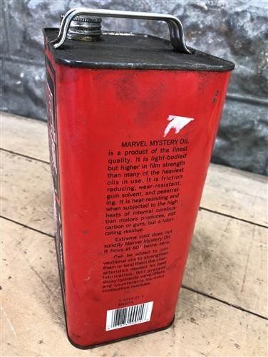 Marvel Mystery Oil Can, Vintage 1 Gallon Tin Gas Oil Additive, Petroliana