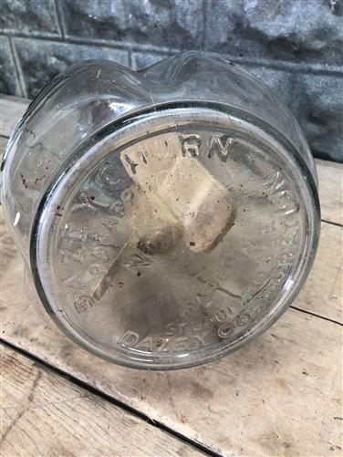 Butter churn - Dazey Butter Churn, Vintage 8 Quart, Red Football No 8 Tulip Glass Wood Paddle by The Old Grainery (8 quart...