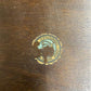Lenox Shop Writing Table, Vintage 1930s Spanish Revival Carved Desk Trestle Base