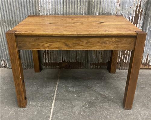 Writing desk - Arts & Crafts Mission Style Writing Desk, Vintage Oak Table with 1 Drawer by The Old Grainery (arts and cra...